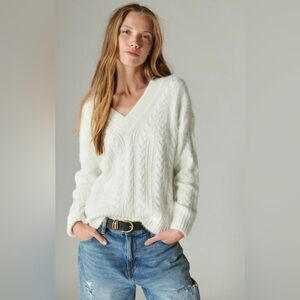 Lucky Brand Eyelash Cable Sweater
